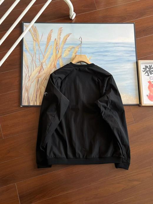 F030192男款基础百搭保暖复合加绒轻柔舒适圆领卫衣 商品图2