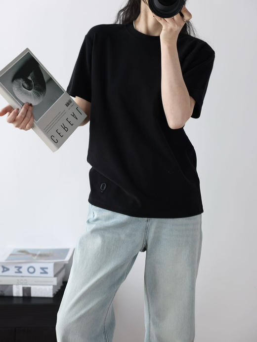 小众原单董洁同款R刺绣小o短袖 商品图6