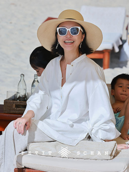 Petit Schan小闪 CLO#1051 Innocent Age 纯真年代 法式文艺感长绒棉纯棉娃娃衫 商品图0