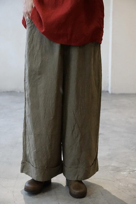 Atelier d'antan麻质直筒阔腿裤 商品图4