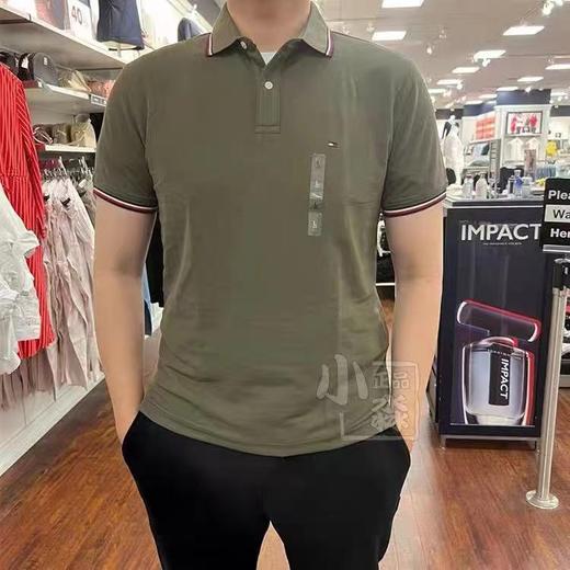 F030196春夏男装珠地棉纯色短袖T恤镶边翻领合身POLO衫 商品图13