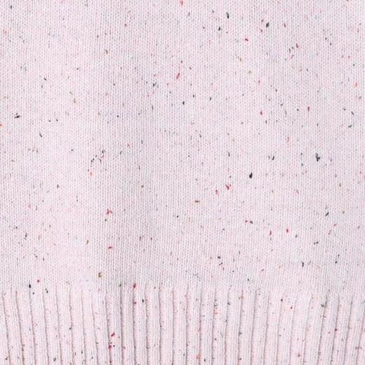 SDSA男装2026新款日系针织上衣杂点工艺衬衫领拼接宽松针织衫 商品图2