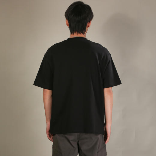 DRONKOO 2026 圆领左胸耳机刺绣小V领拼接假两件短袖T恤 商品图4