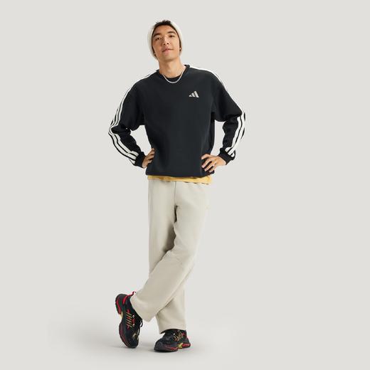 Adidas阿迪达斯THREE STRIPES CLUB SWEATSHIRT 新年款针织柔软运动休闲宽松卫衣套头衫KR2514 商品图4
