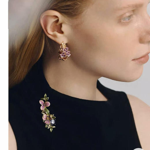 shes茜子梵高鸢尾胸针 紫/蓝双色绝美上线 商品图3