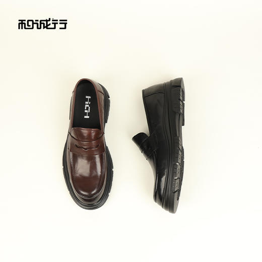 和诚行2026春季新款厚底耐磨真皮百搭休闲皮鞋男式商务鞋0930272 商品图3