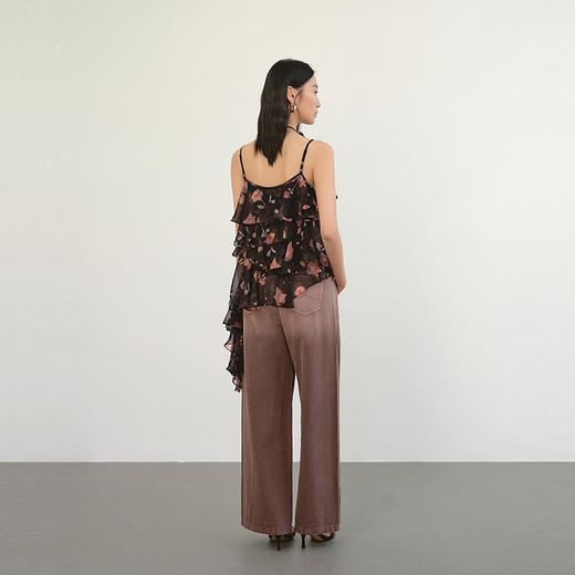 NEELLY纳俪商场同款夏季新款时尚做旧感直筒牛仔裤女百搭简约长裤N26044H04553 商品图1