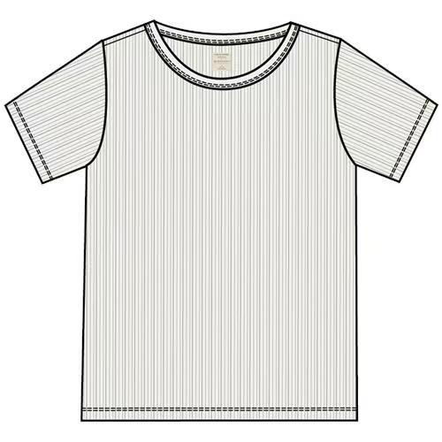 佐丹奴女装26年新款坑条罗纹圆领短袖T恤衫05326253 商品图2