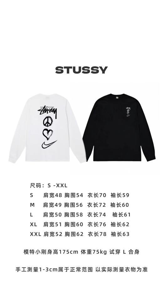 F030164联名款logo印花情侣圆领长袖T恤 商品图7