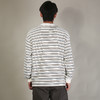 DRONKOO 2026 圆领前开扣多色细条纹长袖中厚T恤 商品缩略图4