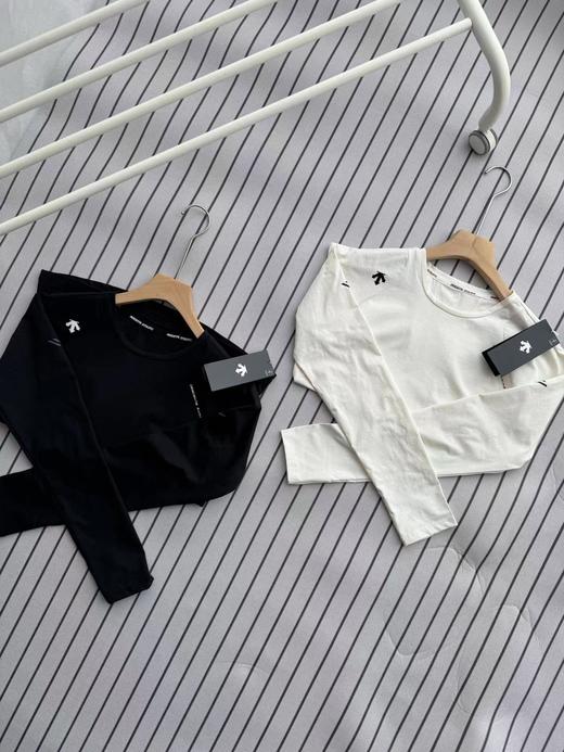 F030132轻量化科技立体剪裁女士长袖圆领针织T恤 商品图1