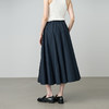 NEELLY纳俪商场同款夏季新款百搭垂感高腰A字裙女随性松弛长裙N26044E04422 商品缩略图1