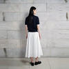 NEELLY纳俪商场同款春新款经典百搭高腰A字裙女休闲舒适半身长裙N26024E04514 商品缩略图1