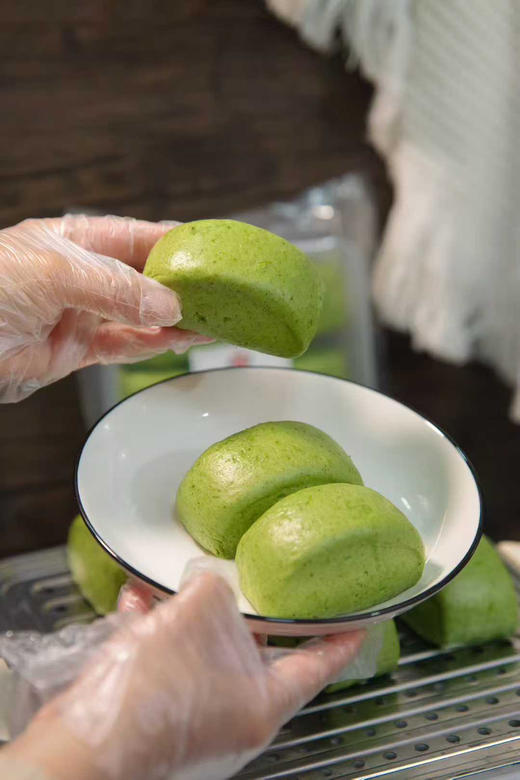 艾草馒头 一盒8个 商品图5