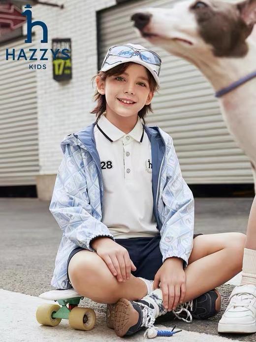 F030176男女中大童冲锋衣外套连帽双面夹克 商品图9