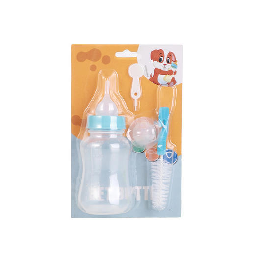 宠物奶瓶套装150ml狗狗奶瓶 猫咪幼犬幼猫奶瓶 多奶嘴软嘴 带瓶刷 商品图2