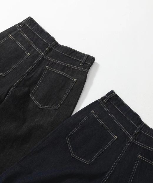F030193美式赤耳丹宁复古水洗直筒微阔重磅原牛牛仔裤 商品图11