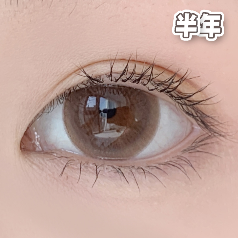 #Puff Hazel 一口奶油 巧色【1片装】敏感眼舒适推荐 / 14.5mm半年抛