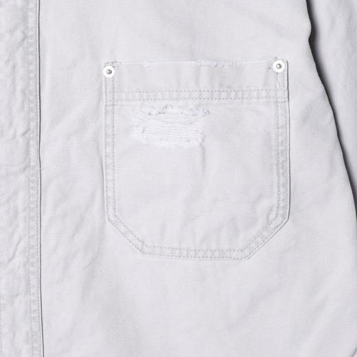 SDSA男装2026新款潮牌复古工装风衬衫磨破格纹内衬上衣 商品图2