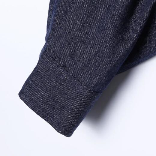 SDSA男装2026新款日系复古牛仔上衣重磅丹宁宽松落肩长袖衬衫 商品图3