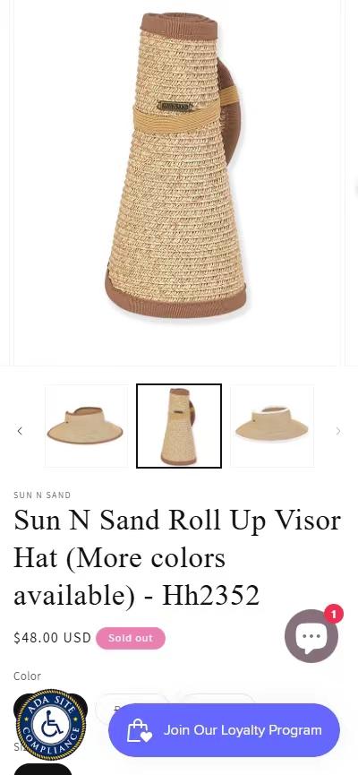 F030134高颜值撞色包边复古小金属铭牌大檐空顶遮阳帽 商品图3