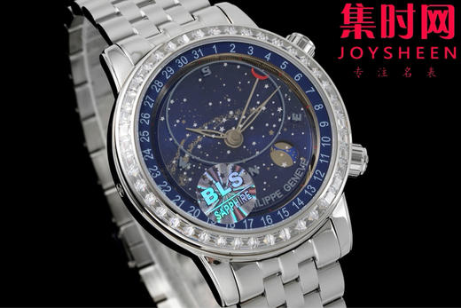 BLS百达翡丽-PP 超级复杂功能时计系列 百达翡丽星空钢带款 6102-6104系列 男士腕表 商品图2