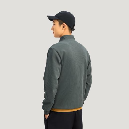 Adidas阿迪达斯TH WAFFLE HZ SWEATSHIRT 华夫格针织半拉链运动休闲宽松卫衣套头衫KR2554 商品图1