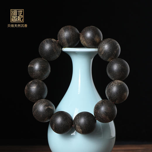 天然文莱黑棋沉香/沉水级/20.8mm*12颗/60.7克/SP10824 商品图0