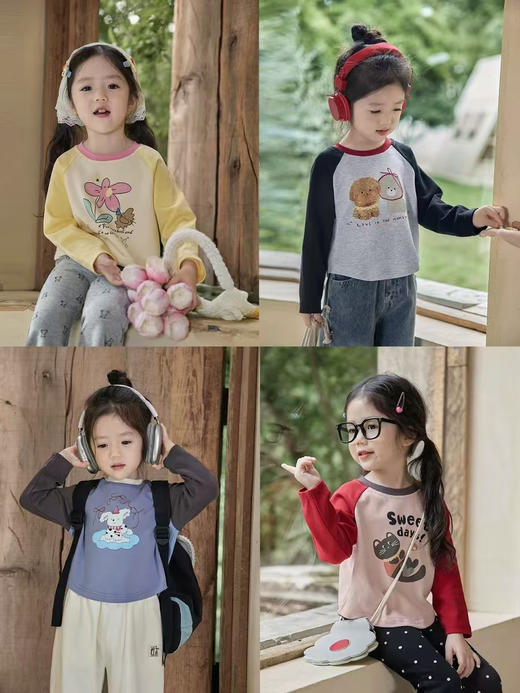 彩色日记长袖T恤 商品图5