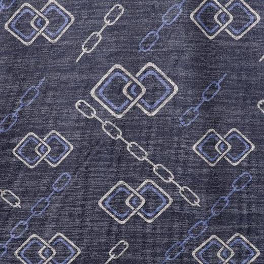 26T82SDSA男装2026新款潮牌街头风满印长袖男女同款锁链纹宽松圆领T恤 商品图3