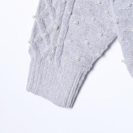 SDSA男装2026新款日系重工针织上衣麻点工艺立体珠点宽松针织衫 商品图3