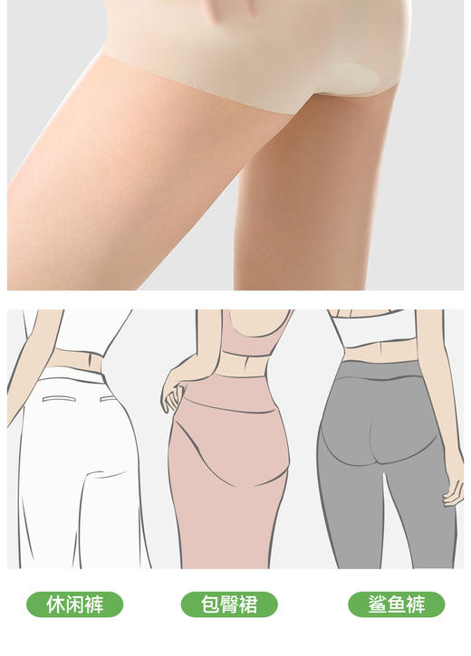 【多妈团购 SecretWorld   B363冰丝内裤 3条装 女无痕隐形速干玻尿酸面膜裤】7A抑菌，100%纯棉底裆，细菌少了异味也少了！轻薄凉感，像没穿一样舒服、透气~又透又薄的凉感冰丝-咸喜仓 商品图8