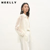 NEELLY纳俪商场同款夏季新款浅色垂感简约衬衫女时尚收腰显瘦上衣N26044B04519 商品缩略图0