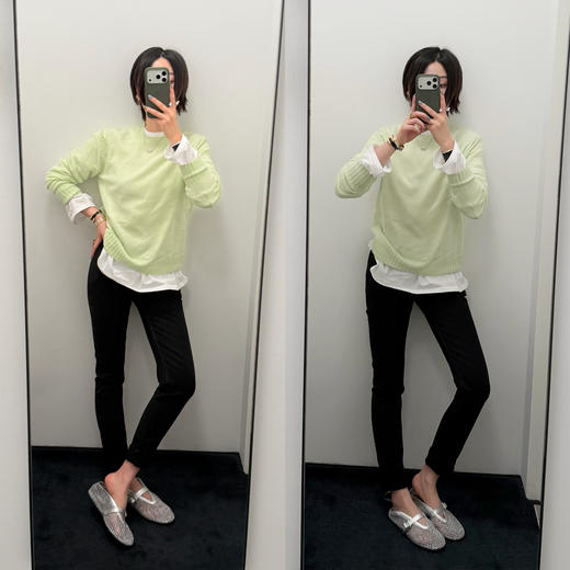 hidemi副线小h 修身显瘦黑色Slim小脚牛仔裤 商品图1