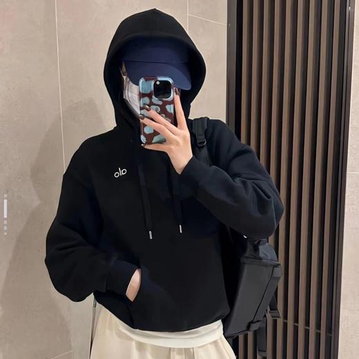 F030118春季新款胶印印花 logo纯华棉连帽卫衣外套 商品图0