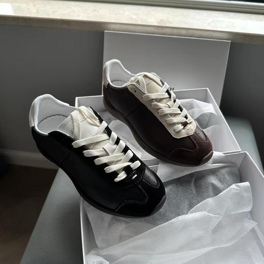 F030173头层牛皮女款芭蕾德训鞋薄底休闲阿甘鞋 商品图2