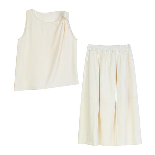 NEELLY纳俪商场同款夏季新款高级感时尚套装女显瘦半身裙两件套N26044Z04557 商品图3