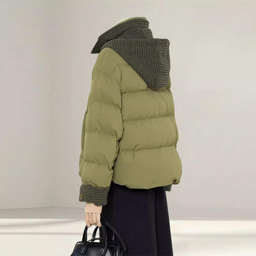 裁缝学苑AQ595韩系连帽羽绒服纸样女装冬季新款宽松短款外套样板图纸 商品图2