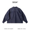 SDSA男装2026新款日系复古牛仔上衣重磅丹宁宽松落肩长袖衬衫 商品缩略图4