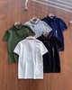 F030196春夏男装珠地棉纯色短袖T恤镶边翻领合身POLO衫 商品缩略图0