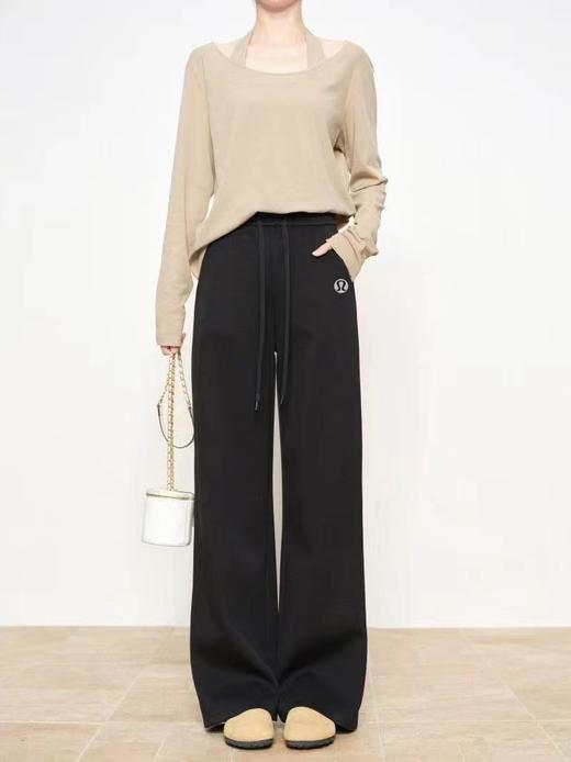 F030141百搭基础中高腰大王裤绳阔腿卫裤休闲裤 商品图13