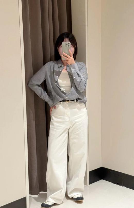 一店z 【16盎司环保牛仔】小禾大爆款！Ic早春原白蜡笔水洗棉牛仔裤 商品图7