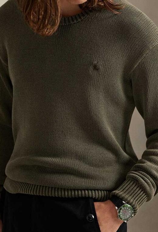 单品包邮单品包邮 THS-RL马球 男装新款成衣染色棉质针织衫 AM1191 商品图1