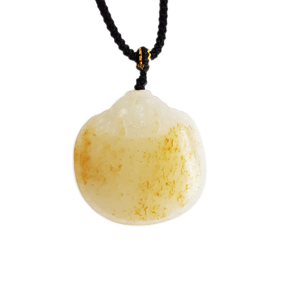 【天然正品】天然新疆籽料细腻油润度佳龙龟造型和田玉吊坠项链 38.1*36.0*13.6MM（皆取最大值） 170126NJS54