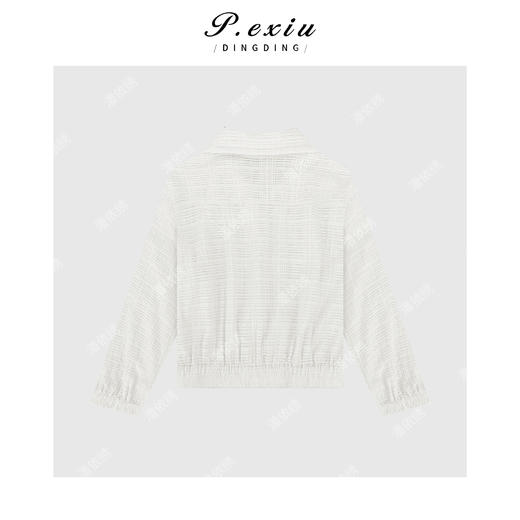 03-2潘依绣丁丁宠粉韩版提花立领工装短外套Q19001 商品图1