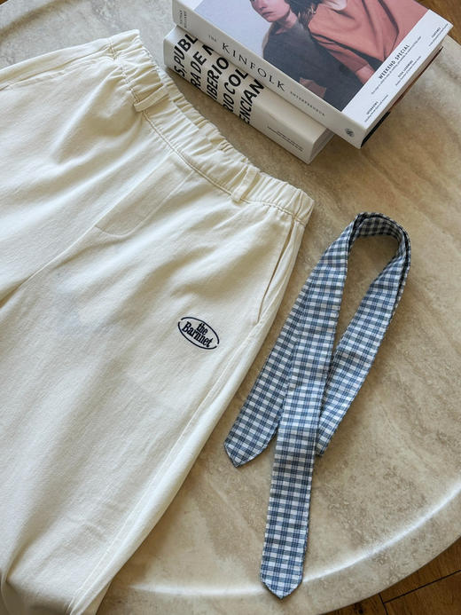 the Bar*章若楠同款格纹拼接阔腿裤 商品图12