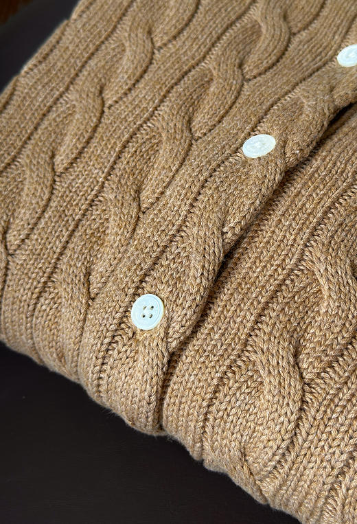 单品包邮单品包邮 THS-RL马球 女装 新款成衣染色棉质针织开衫 5色 BM3346 商品图13