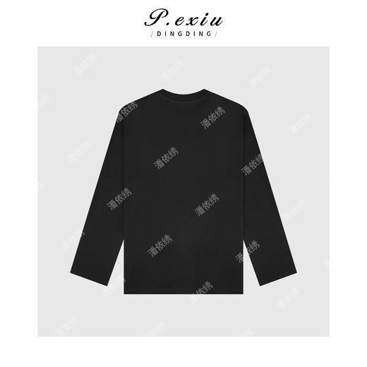 03-2潘依绣丁丁宠粉V领宽松卫衣长袖T恤Q93901 商品图1