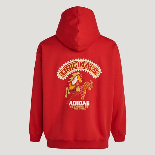 Adidas阿迪达斯HOODIE 新年款双面针织运动连帽卫衣套头衫KT0646 商品图4