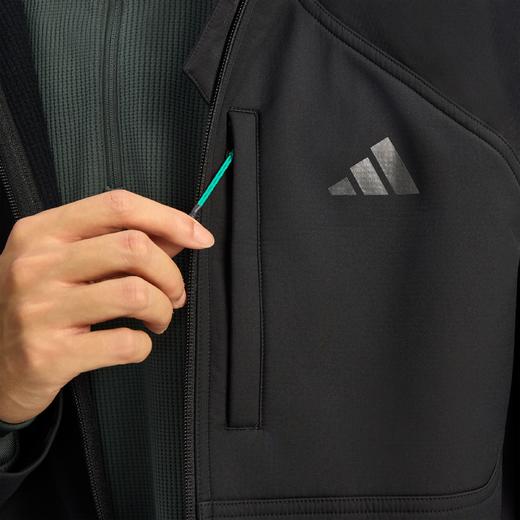 Adidas阿迪达斯TH SOFTSHELL JACKET 拒水保暖运动休闲连帽软壳夹克外套KR2496 商品图6